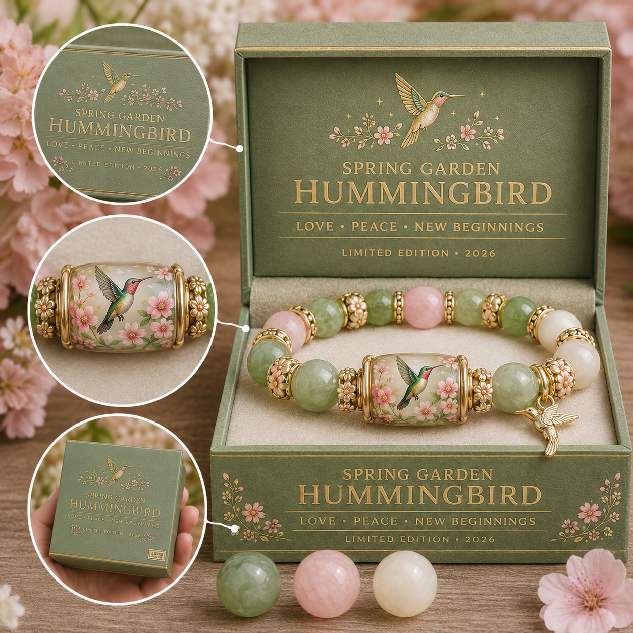 🌿 Love, Peace & Spring Blessings 💖 | 2026 Limited Edition Bracelet - Only 11 LEFT ⏰