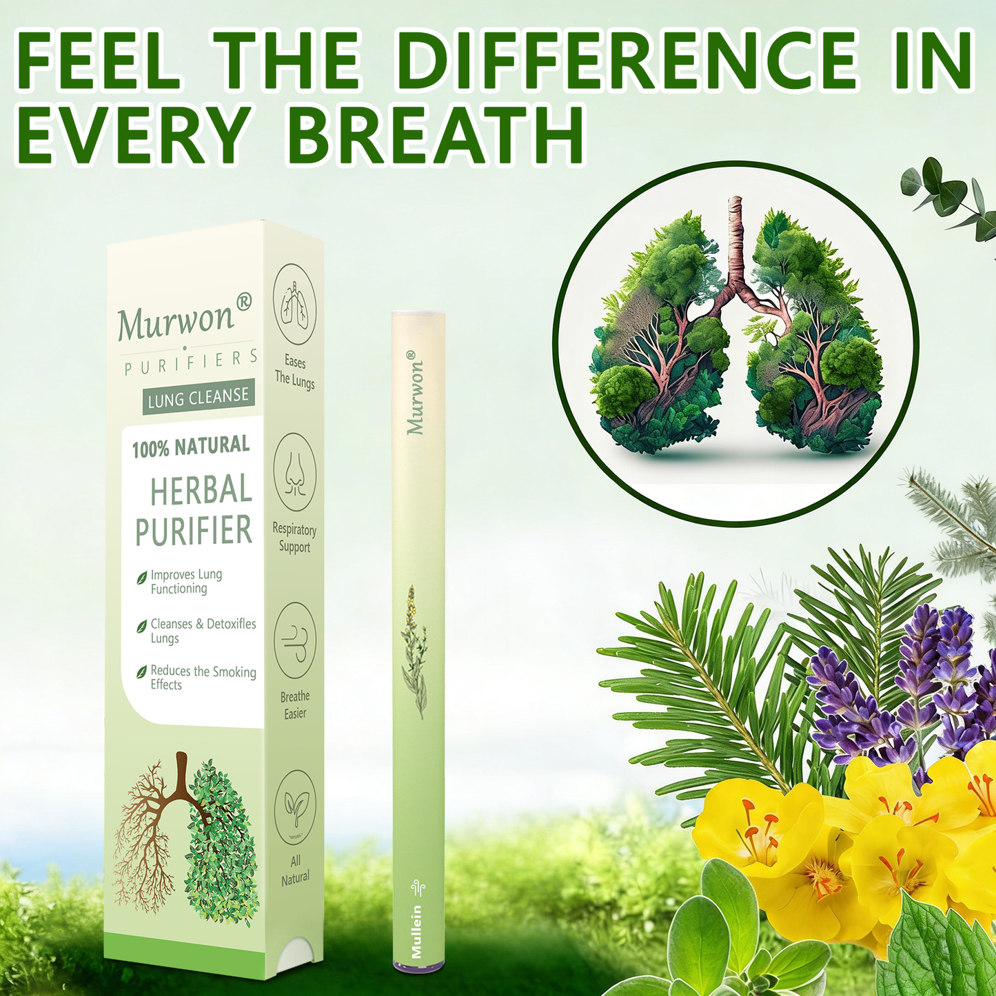 𝐈𝐫𝐞𝐥𝐚𝐧𝐝 𝐎𝐰𝐧𝐞𝐝 𝐚𝐧𝐝 𝐎𝐩𝐞𝐫𝐚𝐭𝐞𝐝✅ 𝐘𝐚𝐠𝐨𝐨® 𝐁𝐨𝐭𝐚𝐧𝐢𝐜𝐚𝐥 𝐌𝐮𝐥𝐥𝐞𝐢𝐧 𝐋𝐮𝐧𝐠 𝐂𝐥𝐞𝐚𝐧𝐬𝐞 𝐃𝐢𝐟𝐟𝐮𝐬𝐞𝐫(Cough, Pharyngitis, shortness of breath, sputum, stuffy nose, bronchitis, bronchitis, allergy symptoms, lung discomfort)🔥
