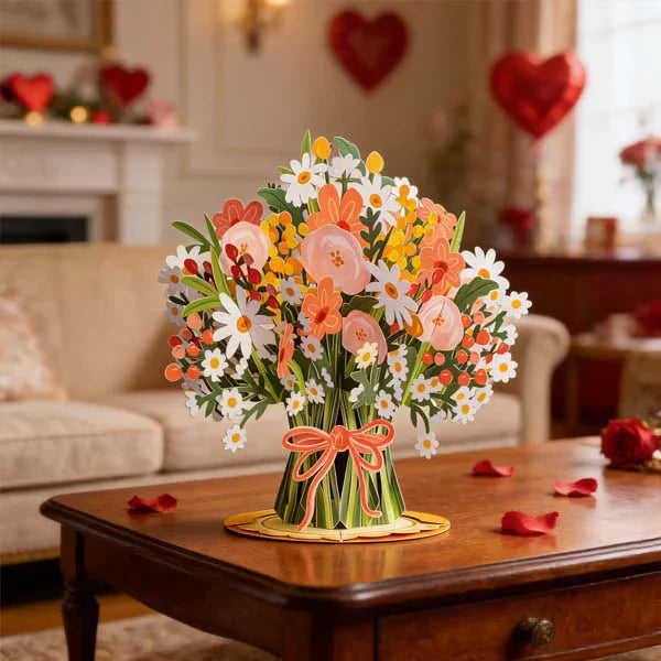 🏆85K+ SOLD! 🌼💌 Forever-Blooming 3D Flower Pop-Up Card– Personalized Love Message & Everlasting Bloom 🎁