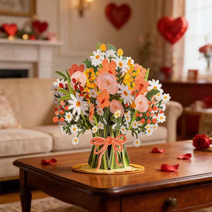 🏆85K+ SOLD! 🌼💌 Forever-Blooming 3D Flower Pop-Up Card– Personalized Love Message & Everlasting Bloom 🎁