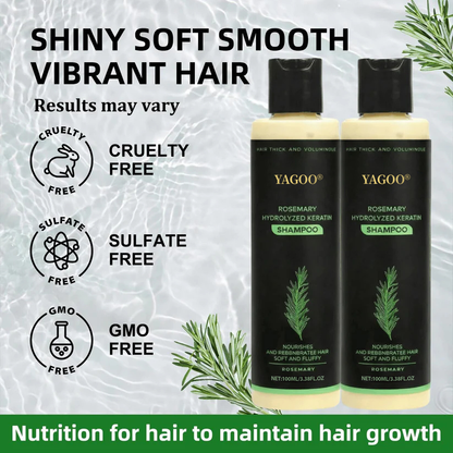 🌱 LAST DAY 50% OFF-Yagoo® Rosemary Hydrolyzed Shampoo , Unlock the Secret to Thicker, Healthier-Looking Hair