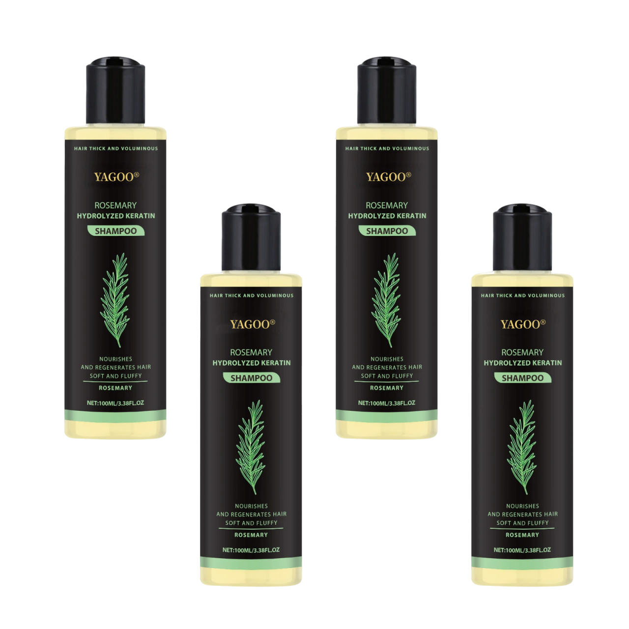 🌱 LAST DAY 50% OFF-Yagoo® Rosemary Hydrolyzed Shampoo , Unlock the Secret to Thicker, Healthier-Looking Hair