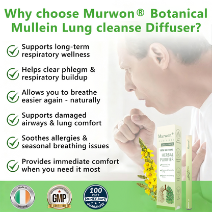 𝐈𝐫𝐞𝐥𝐚𝐧𝐝 𝐎𝐰𝐧𝐞𝐝 𝐚𝐧𝐝 𝐎𝐩𝐞𝐫𝐚𝐭𝐞𝐝✅ 𝐘𝐚𝐠𝐨𝐨® 𝐁𝐨𝐭𝐚𝐧𝐢𝐜𝐚𝐥 𝐌𝐮𝐥𝐥𝐞𝐢𝐧 𝐋𝐮𝐧𝐠 𝐂𝐥𝐞𝐚𝐧𝐬𝐞 𝐃𝐢𝐟𝐟𝐮𝐬𝐞𝐫(Cough, Pharyngitis, shortness of breath, sputum, stuffy nose, bronchitis, bronchitis, allergy symptoms, lung discomfort)🔥